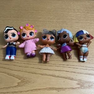 LOL Surprise Doll Lot Cheer, BFF, Fashion Show, Babysitting & More Lot of 5